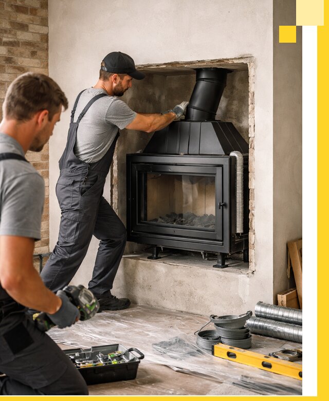 Установка каминных топок в Челябинске: монтаж, подключение