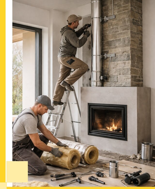 Монтаж дымоходов для каминов в Челябинске от 15468 р. ЭриданЧлб