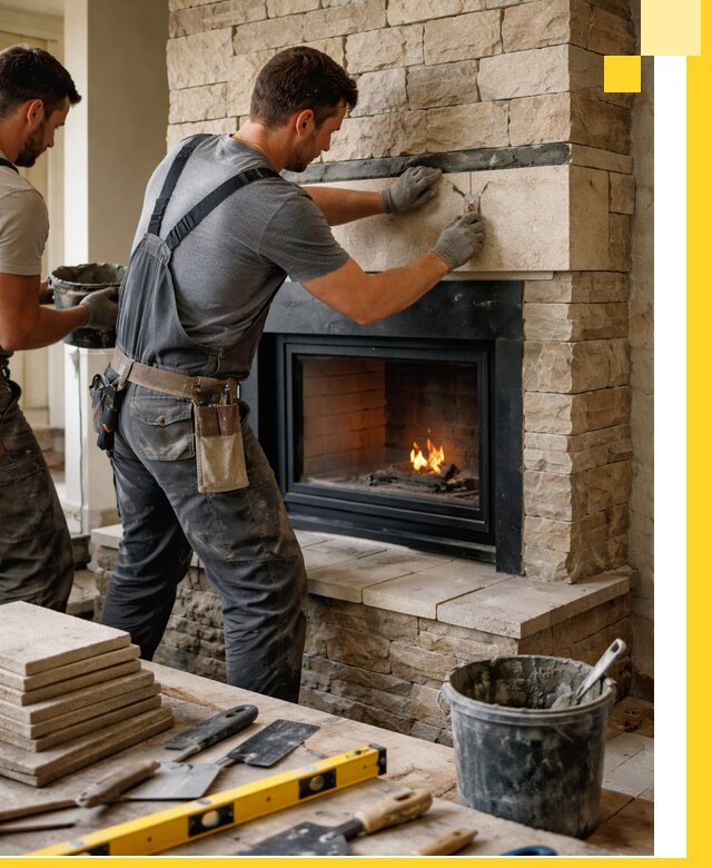 Проектирование и установка открытых каминов в Челябинске