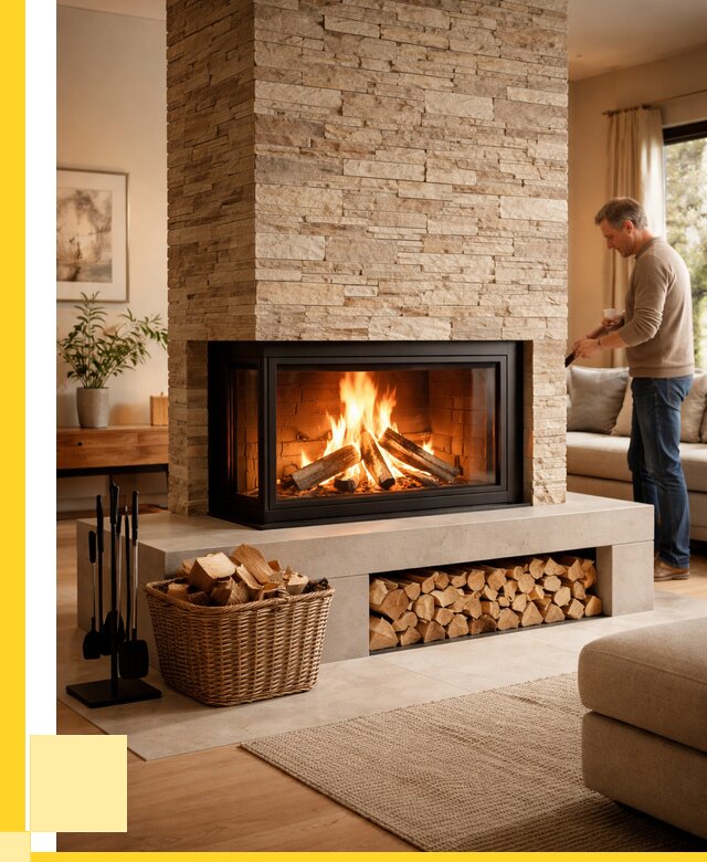 Дровяной камин под ключ в Челябинске от 206240 р. | ЭриданЧлб