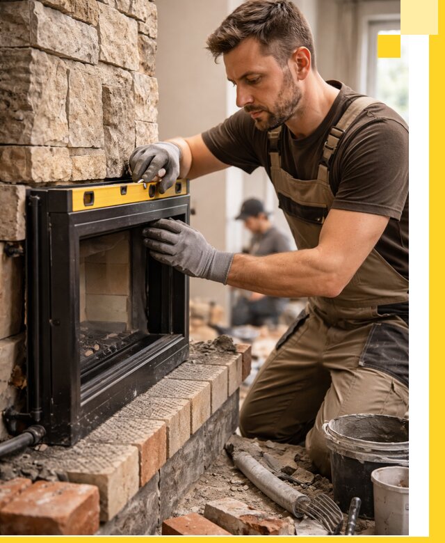 Дровяные камины под ключ в Челябинске: монтаж, обустройство