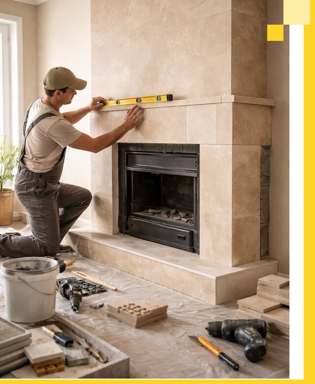 Установка и монтаж каминов в частном доме под ключ в Челябинске