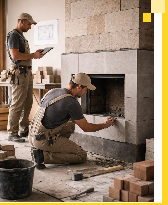 Индивидуальные проекты каминов и каминных систем в Челябинске