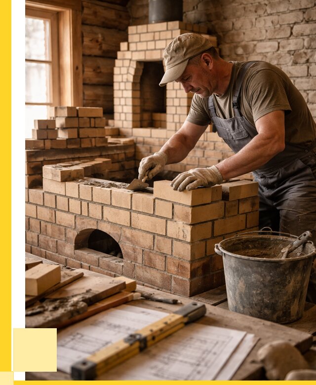 Кладка печей из кирпича в Челябинске цены от 30936 р. - ЭриданЧлб