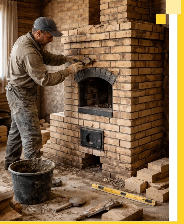 Кирпичные печи под ключ в Челябинске: проектирование и кладка