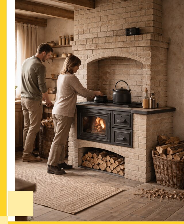 Печи с плитой в Челябинске от 46404 р. | ЭриданЧлб — кирпичная печь