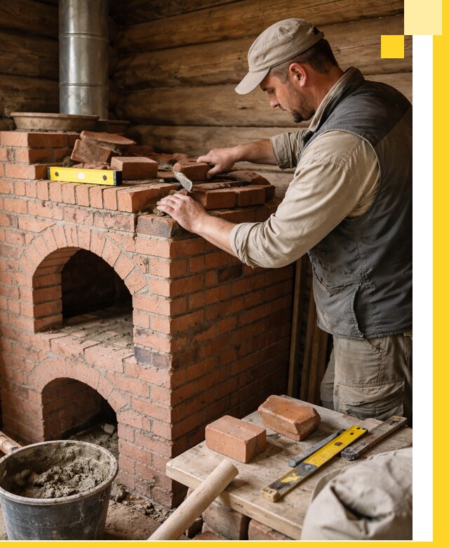 Изготовление и установка русских печей в Челябинске под ключ