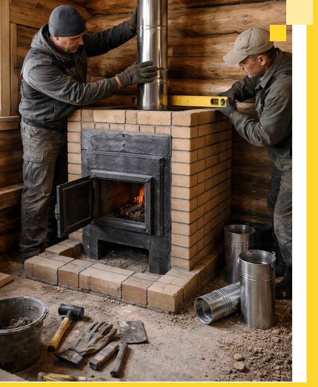 Проектирование, изготовление и установка банных печей в Челябинске