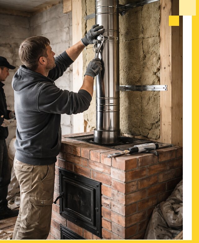 Изготовление и монтаж печей и дымоходов под ключ в Челябинске