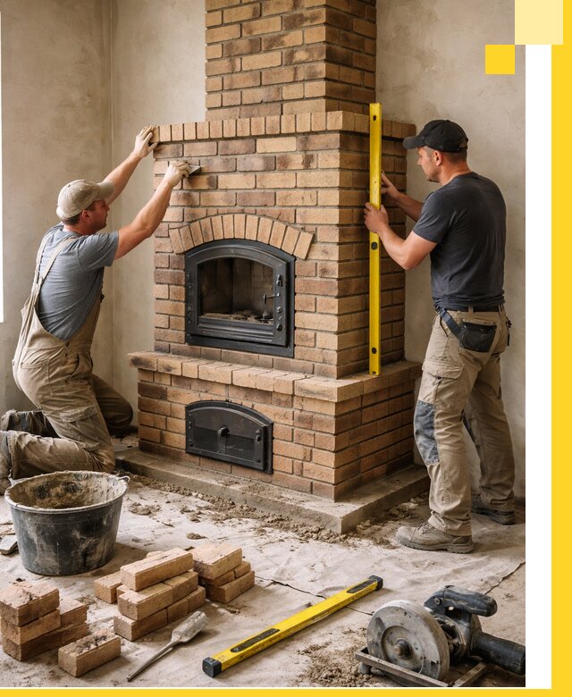 Продажа и установка печей и каминов для дома под ключ в Челябинске