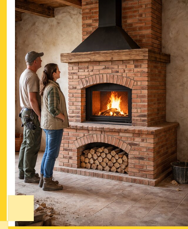 Печи камины из кирпича в Челябинске от 123744 р. | ЭриданЧлб