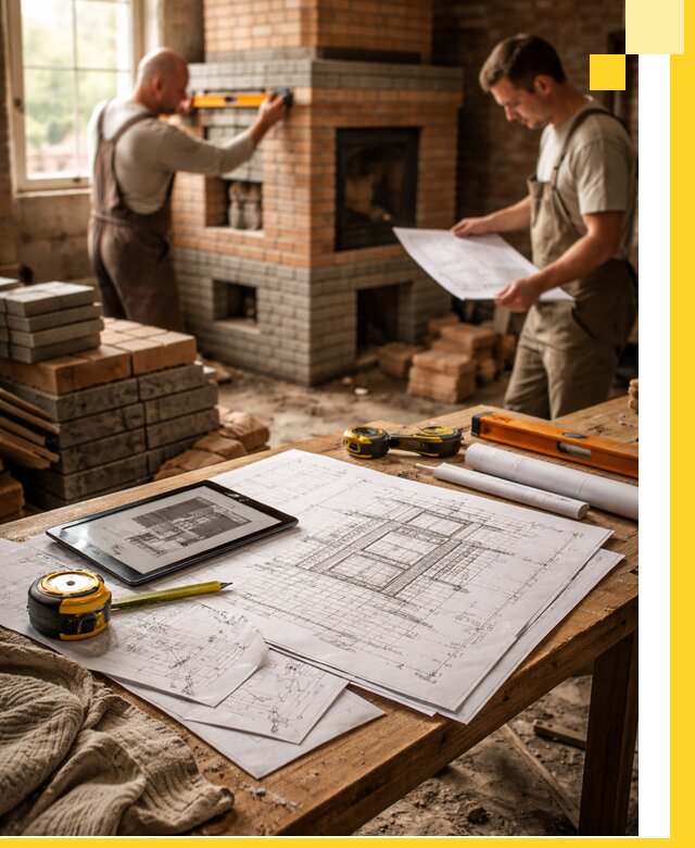 Проекты печей и каминов с индивидуальным дизайном в Челябинске