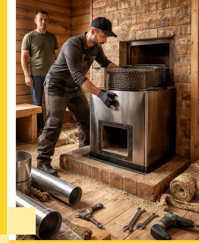 Монтаж банных печей под ключ в Челябинске от 18562 р., ЭриданЧлб