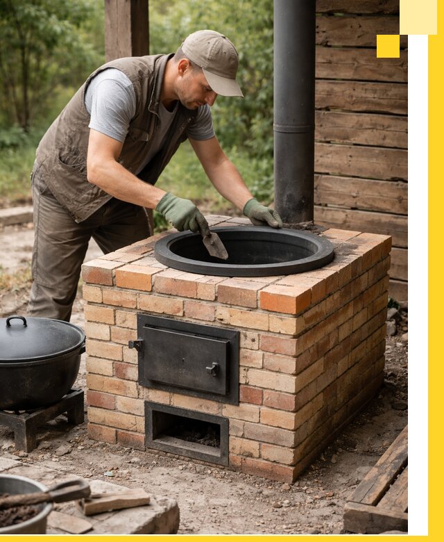 Изготовление и установка печей для казана в Челябинске под ключ