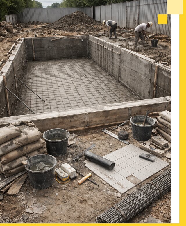 Строительство бассейнов под ключ в Челябинске, дизайн и монтаж