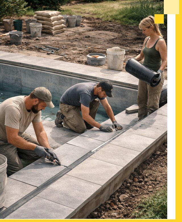 Строительство и монтаж уличных бассейнов под ключ в Челябинске