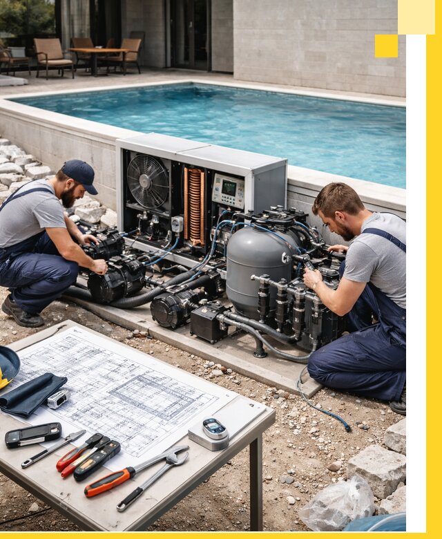 Проектирование и монтаж бассейнов с подогревом в Челябинске