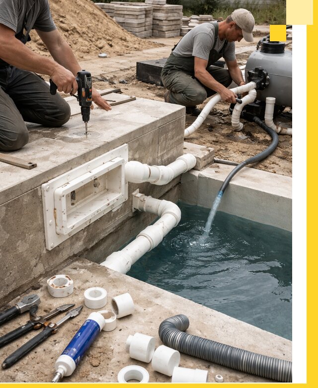 Строительство скиммерных бассейнов под ключ в Челябинске