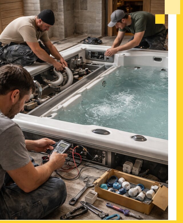 Гидромассажные бассейны под ключ в Челябинске, дизайн и монтаж