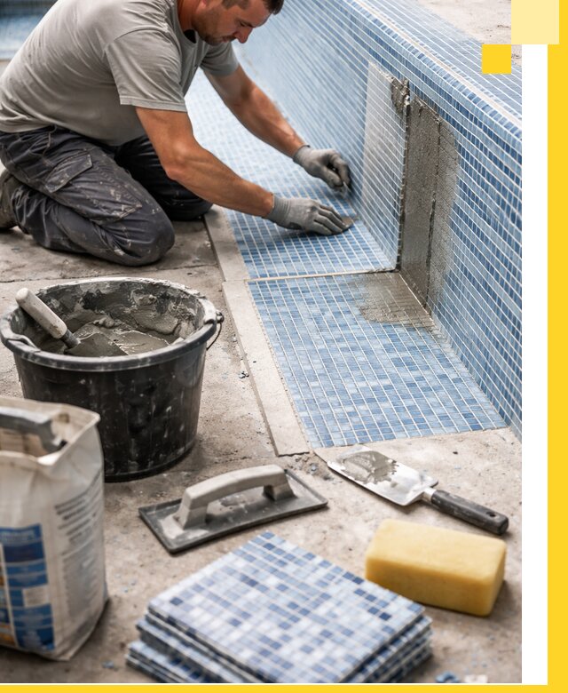 Укладка и ремонт мозаики для бассейнов под ключ в Челябинске