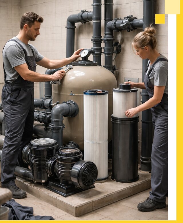 Фильтры и системы фильтрации для бассейнов в Челябинске