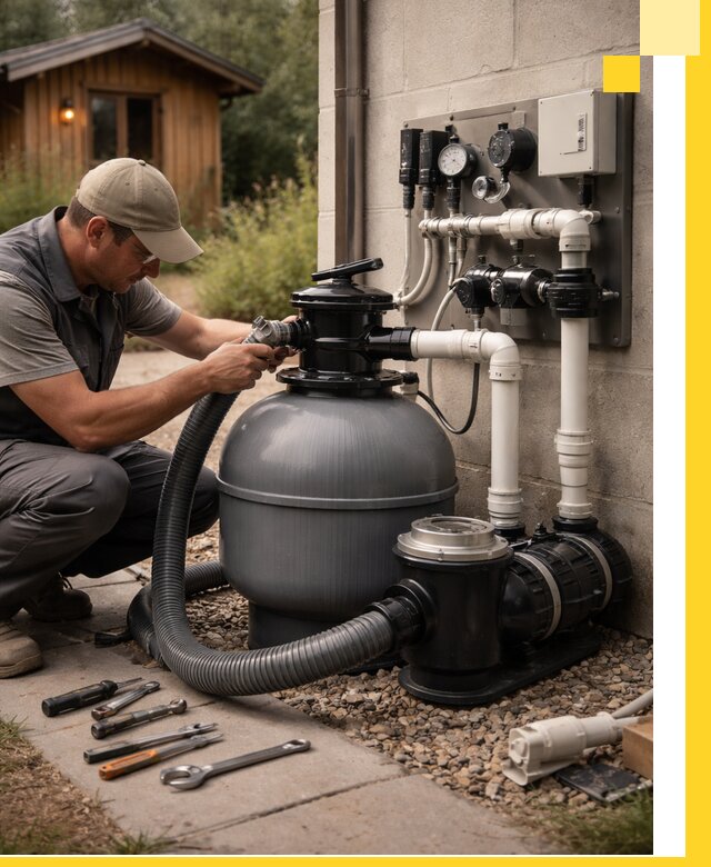 Продажа и монтаж фильтров и насосов для бассейнов в Челябинске