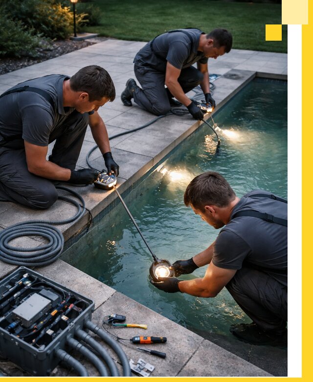 Профессиональное освещение бассейнов в Челябинске: дизайн и монтаж