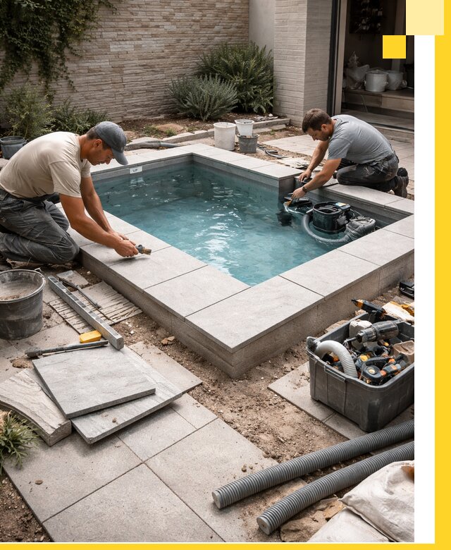 Мини бассейны под ключ в Челябинске, дизайн и установка