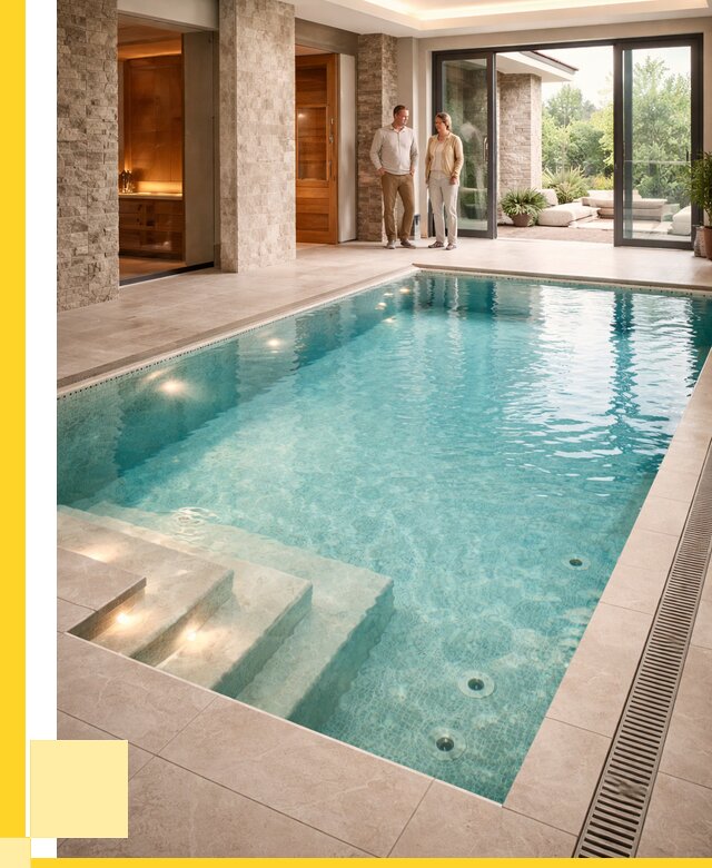 Бассейн во дворе в Челябинске: проект, отделка от 1237440 р. | ЭриданЧлб