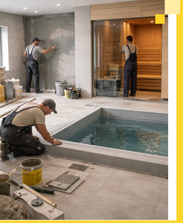 Проектирование и строительство сауны с бассейном в Челябинске