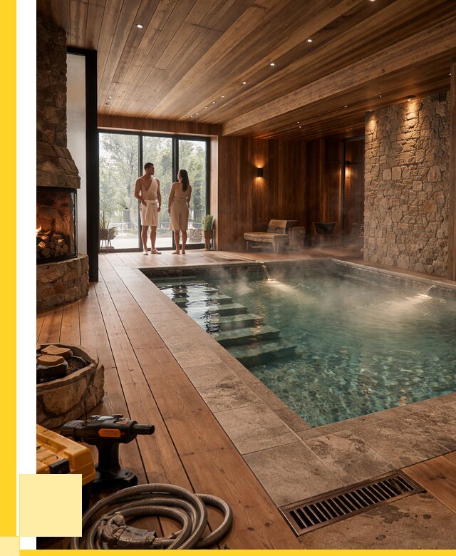 Проекты бань с бассейном под ключ в Челябинске от 77340 р., ЭриданЧлб