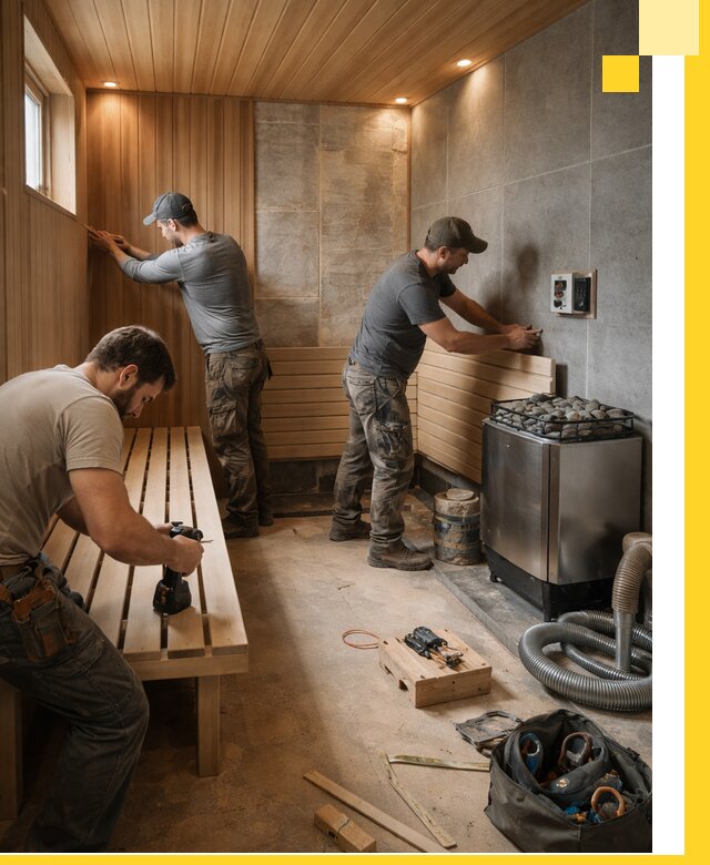 Сауны под ключ в Челябинске, проектирование, строительство, отделка