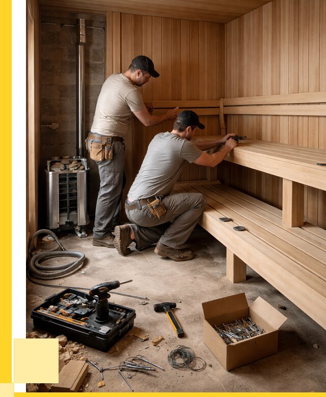 Монтаж саун под ключ в Челябинске от 123744 р. | ЭриданЧлб