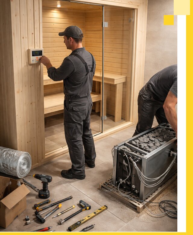 Поставка, установка и монтаж электрических саун в Челябинске