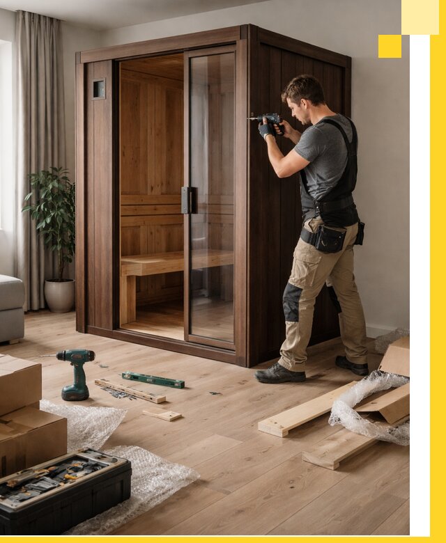 Установка и производство мини саун под ключ в Челябинске