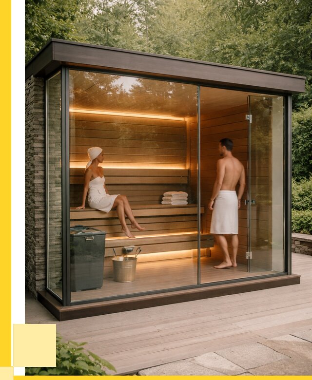 Сауна стеклянная и двери для сауны в Челябинске от 257800 р. | ЭриданЧлб
