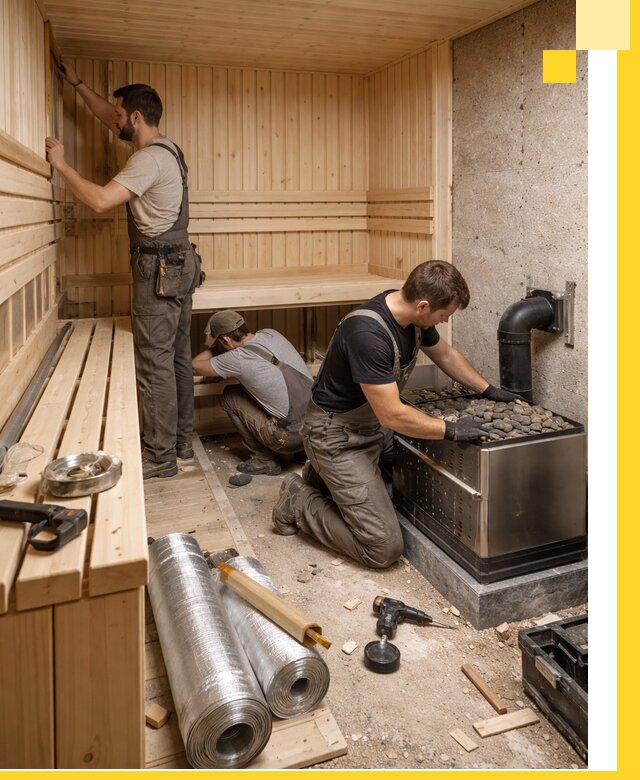 Индивидуальные сауны на заказ в Челябинске под ключ, проект и монтаж