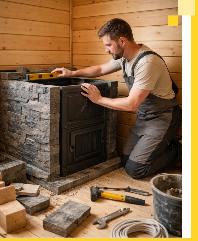 Производство и установка печей для саун под ключ в Челябинске