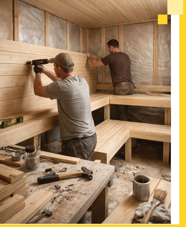 Профессиональная отделка бань и саун под ключ в Челябинске