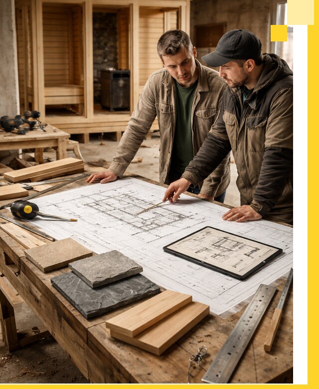 Проекты бань под ключ и планы строительства в Челябинске