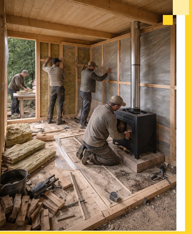 Профессиональный монтаж бань под ключ в Челябинске для дома