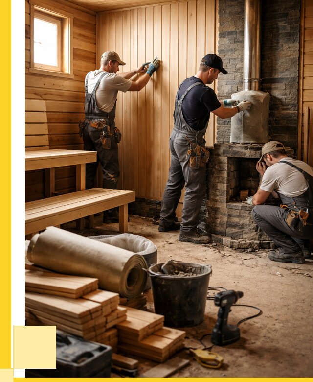 Ремонт бань под ключ в Челябинске от 46404 р. | ЭриданЧлб