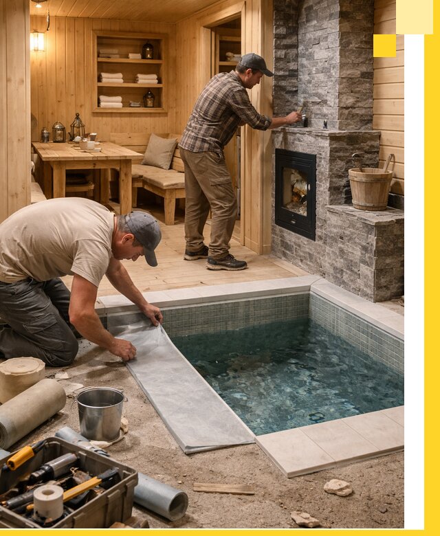 Строительство бань с комнатой отдыха под ключ в Челябинске