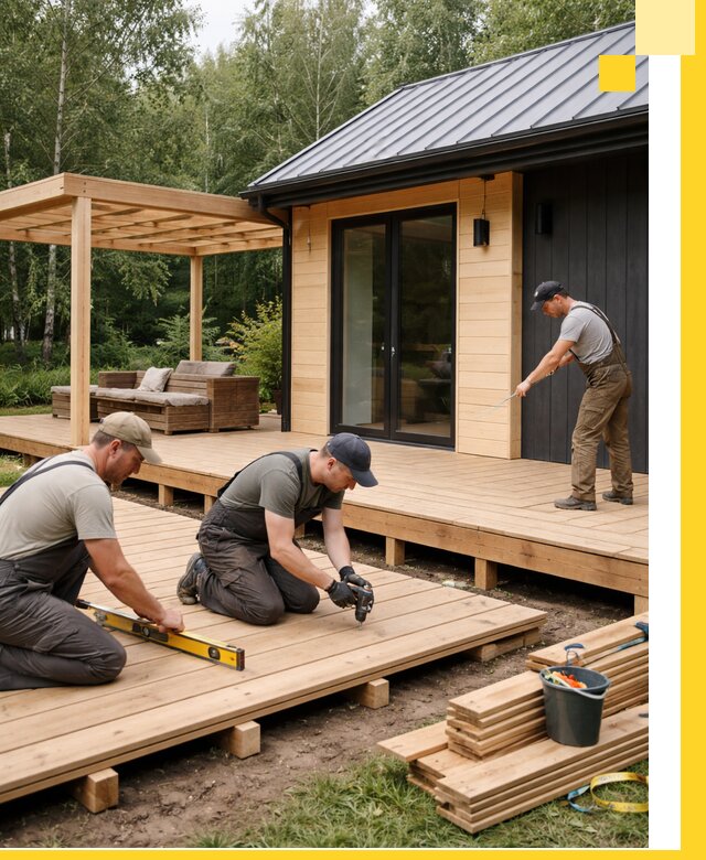 Строительство бань с террасой и бассейном под ключ в Челябинске