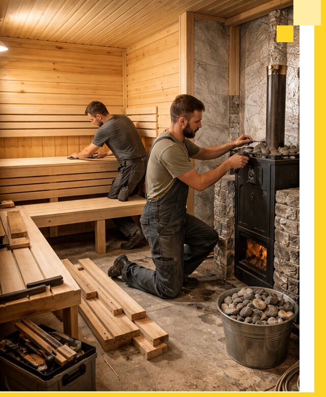 Дизайн и строительство интерьеров бань под ключ в Челябинске