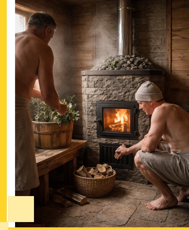 Банные печи под ключ в Челябинске от 46404 р. | ЭриданЧлб кирпичная