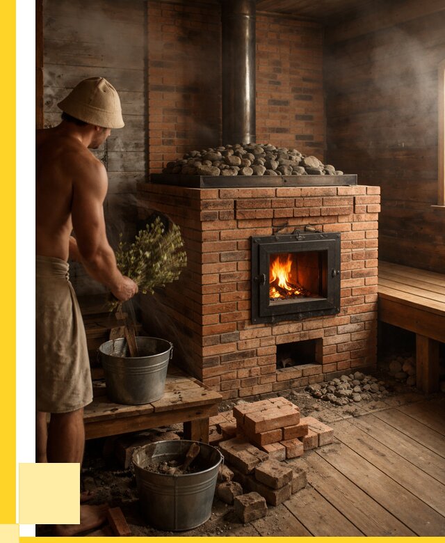 Кирпичные банные печи в Челябинске от 92808 р. | ЭриданЧлб