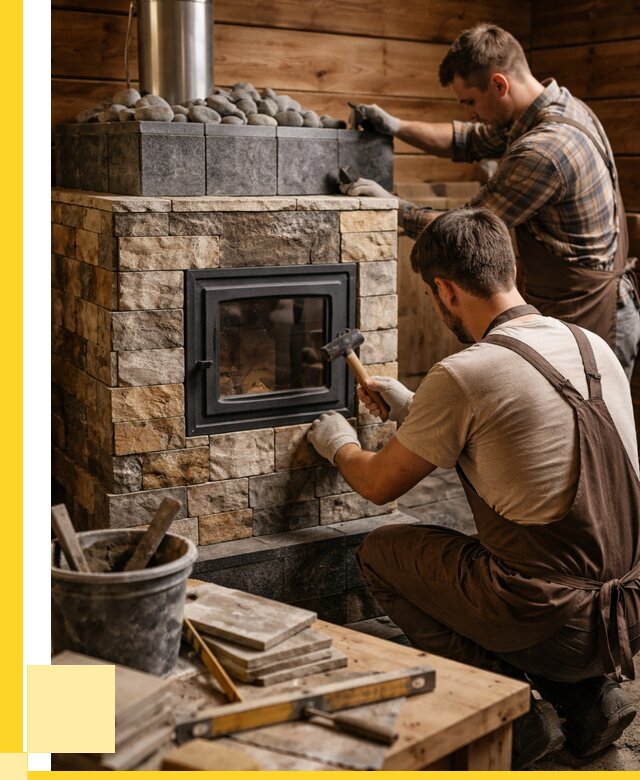 Облицовка банной печи в Челябинске от 15468 р. | ЭриданЧлб