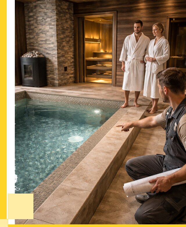 Проект бани с бассейном под ключ в Челябинске от 67028 р. | ЭриданЧлб