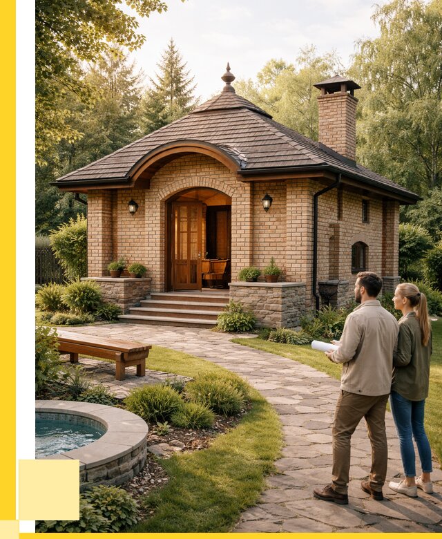 Проект кирпичной бани в Челябинске от 30936 р. | ЭриданЧлб